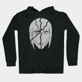 Broken cyberpunk head Hoodie